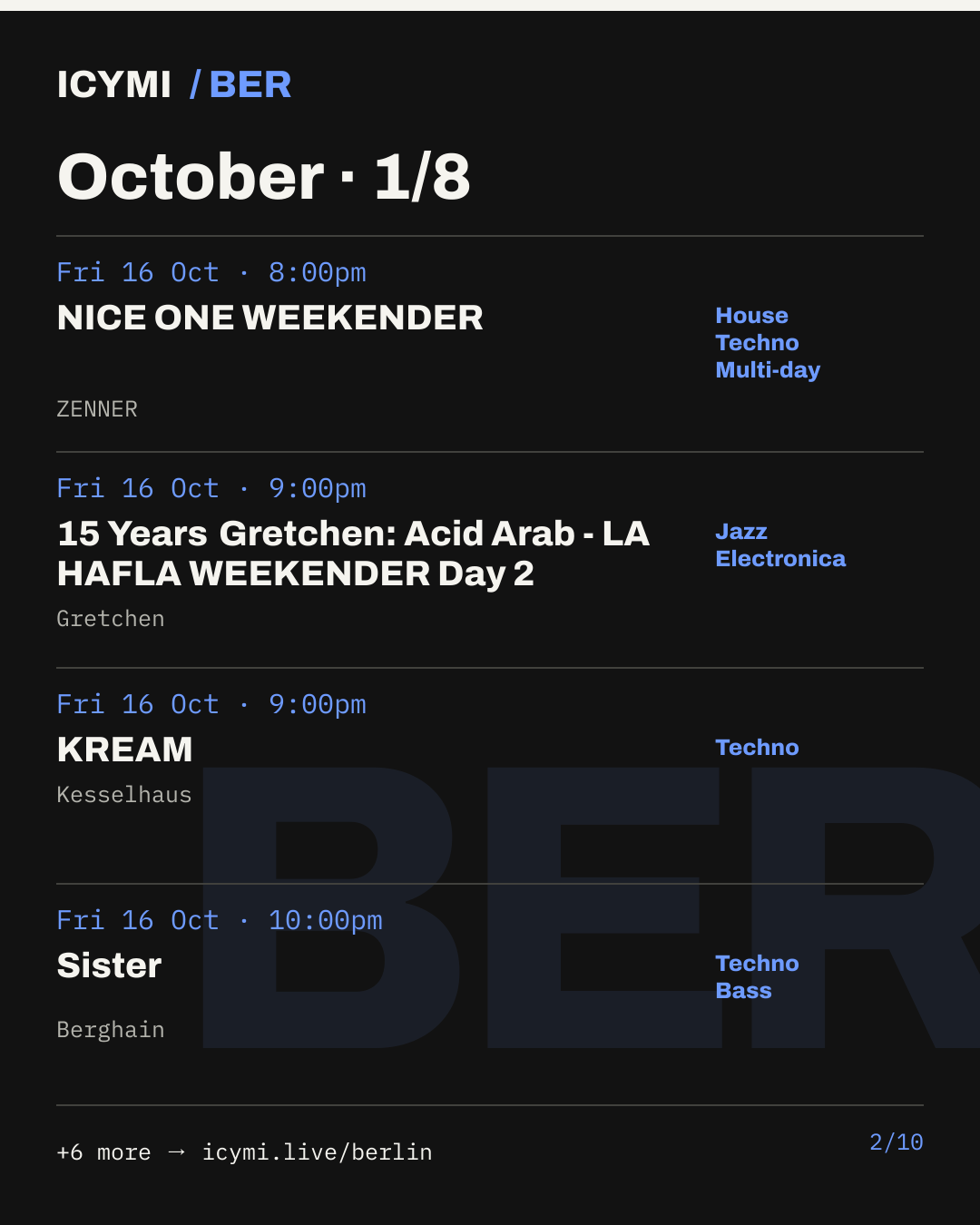 October · 1/8 — image 2 of 10