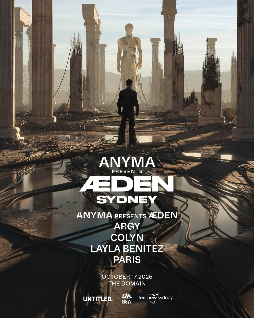 Anyma presents Æden — Sydney — official event artwork