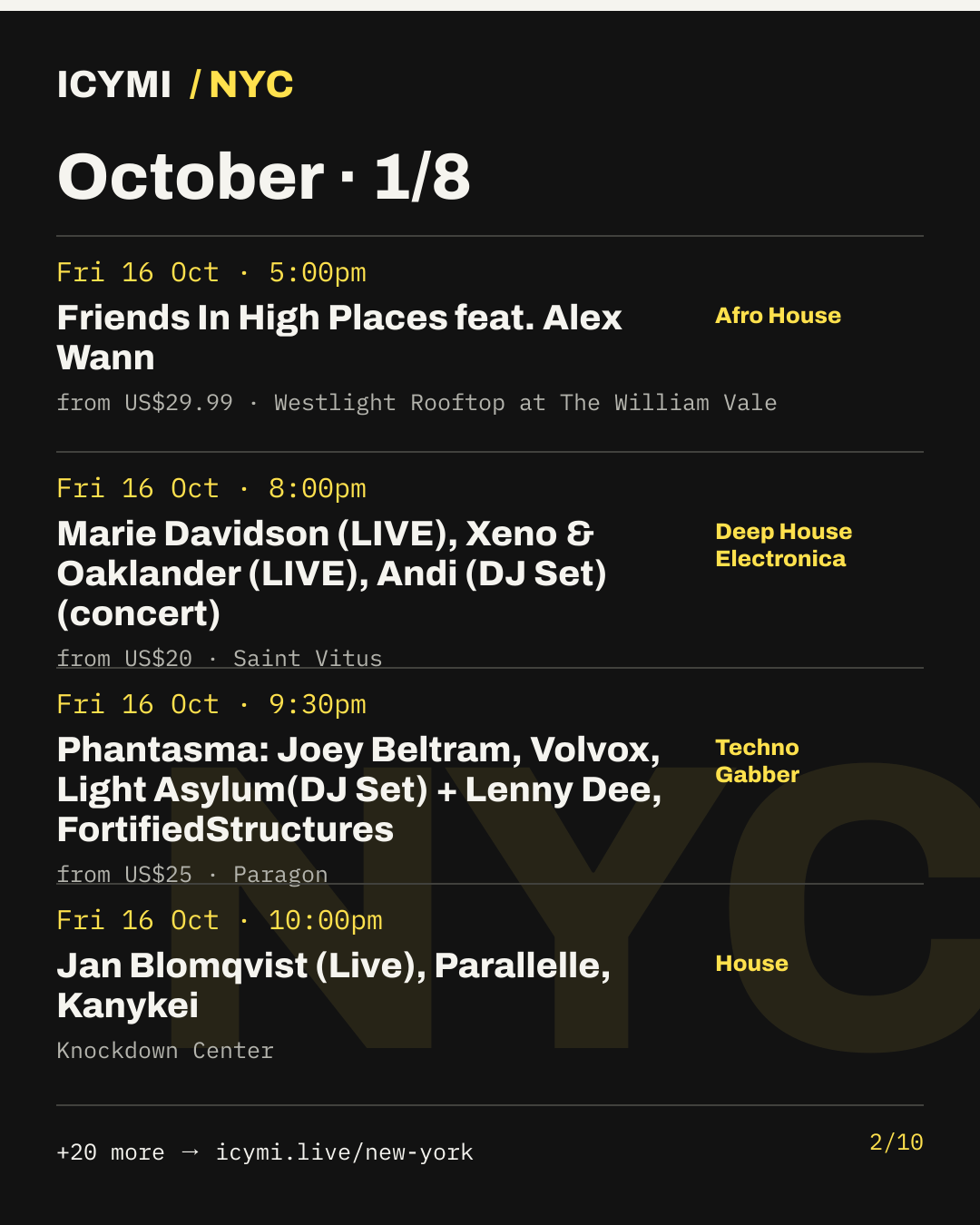 October · 1/8 — image 2 of 10